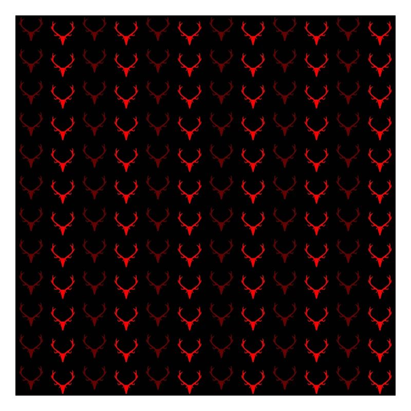 Antler Pattern Red