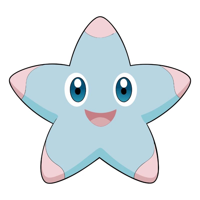 Cheerful and smiling starfish
