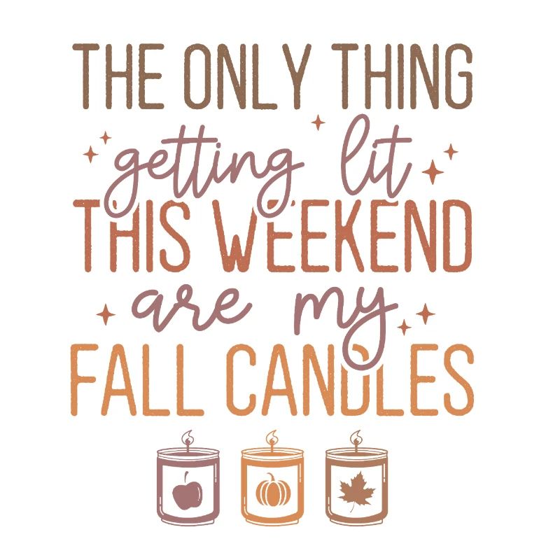 Bougie d’automne et conception de texte de parfum de cannelle