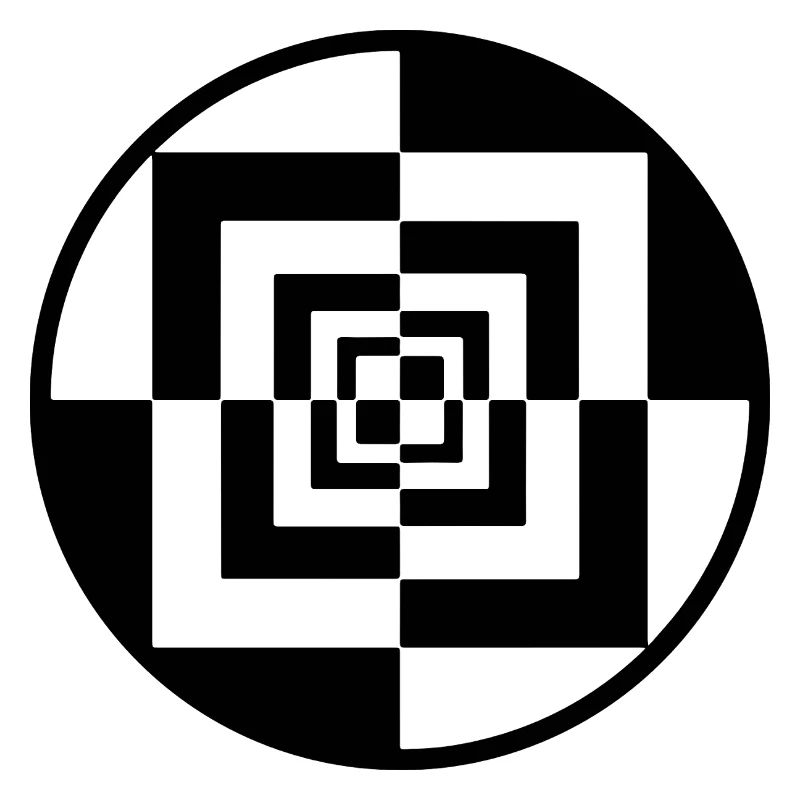 Hypnotic Checkerboard Tunnel