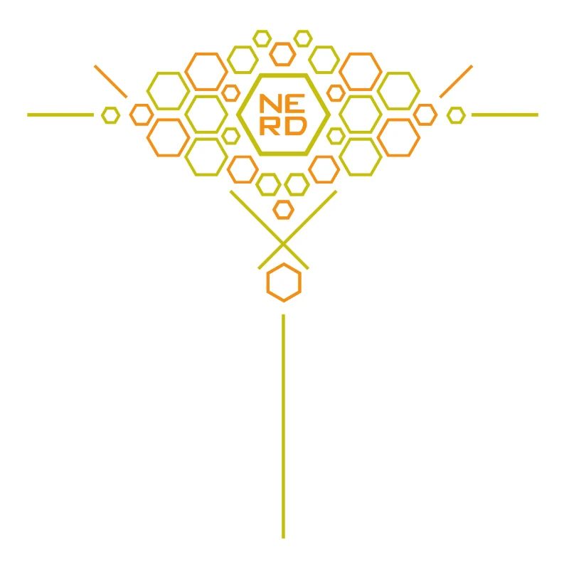 Nerd Hex Pattern Gradient