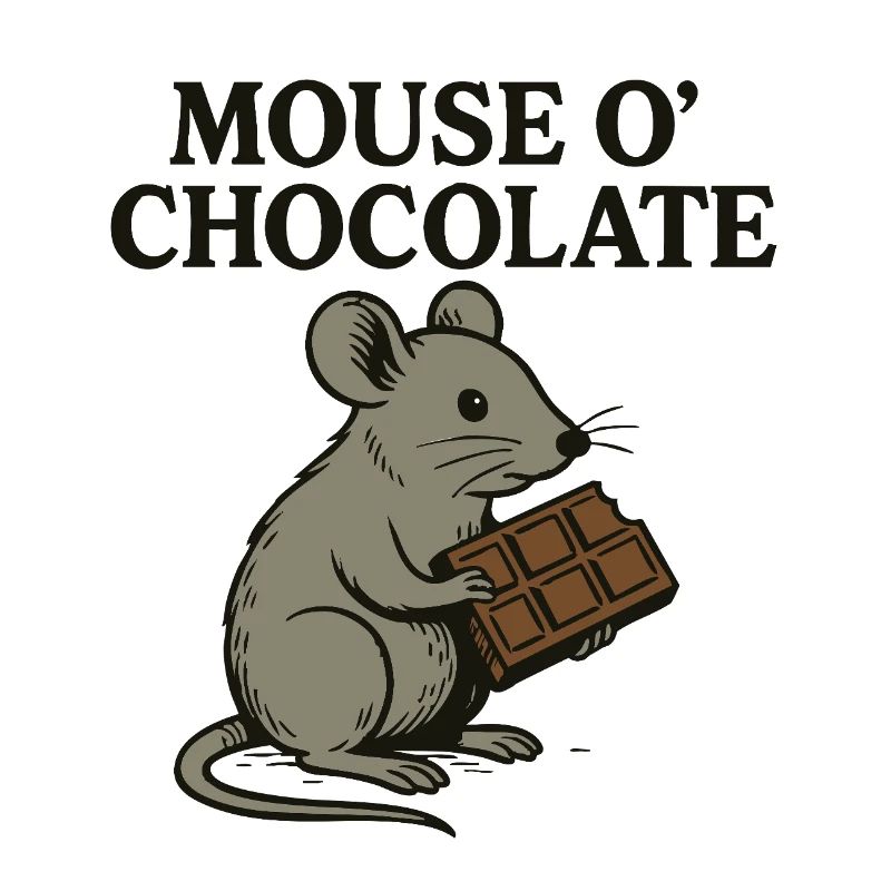 Mouse o'Chocolate Pun Mouse Chocolate