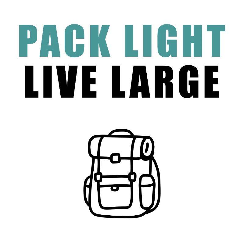 Pack Light Live Large Backpack