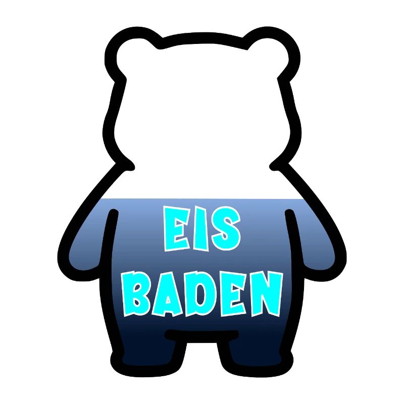 Eisbaden Bär