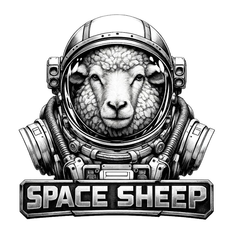 Astronaute mouton de l’espace