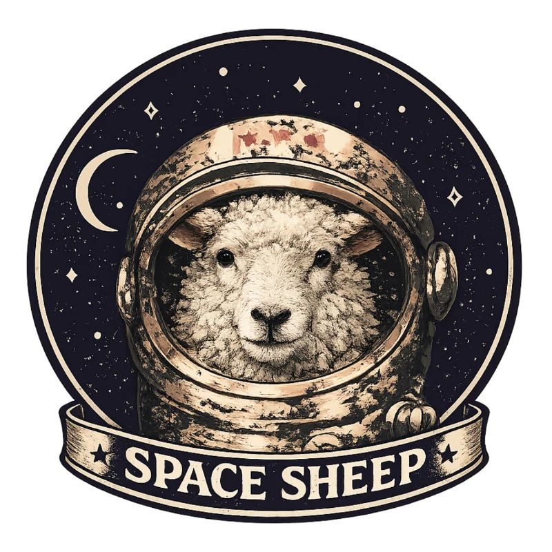 Astronaute mouton de l’espace