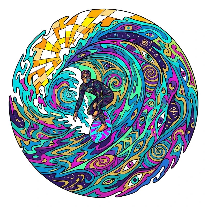 Psychedelic Surf Wave