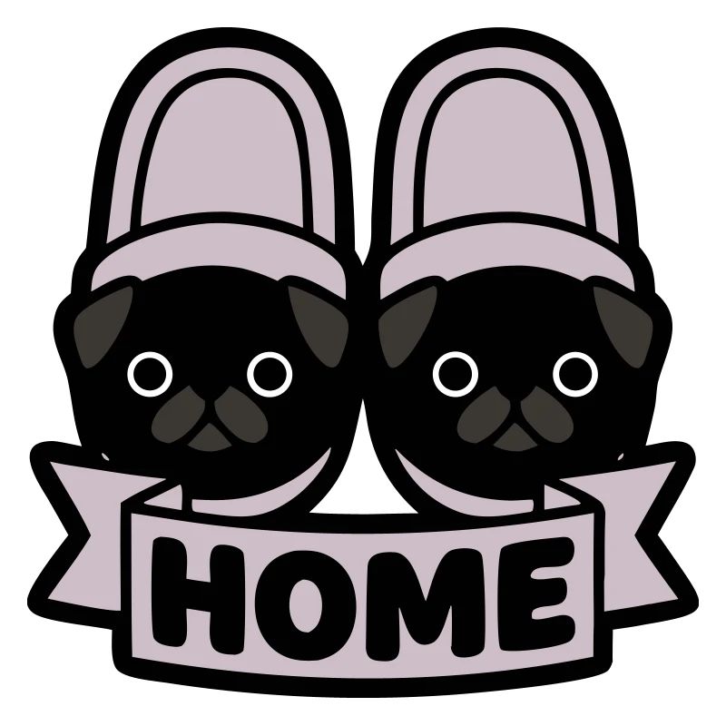 Mops Hausschuhe Home Banner