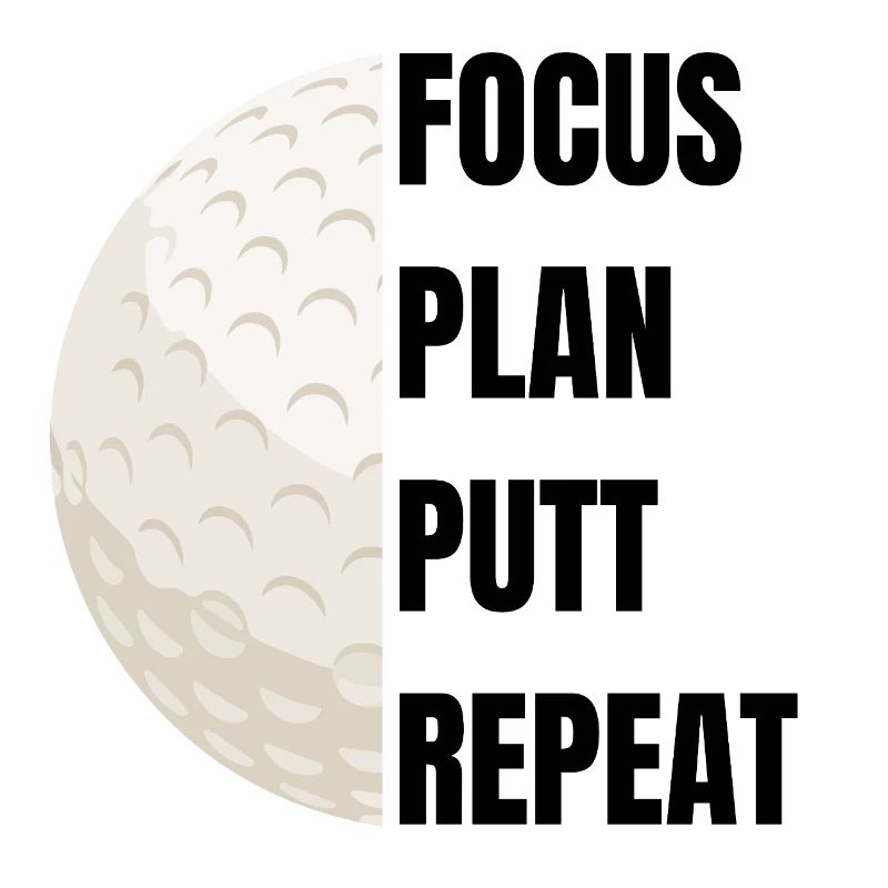Focus Plan Putt Repeat – Golfslogan
