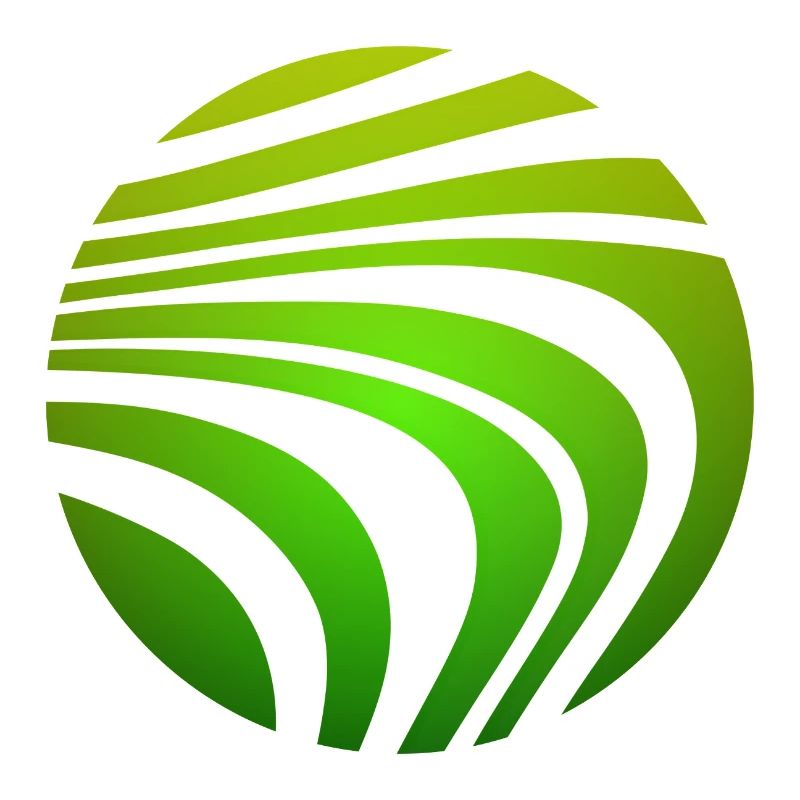 Psychedelic Pattern Green Gradient