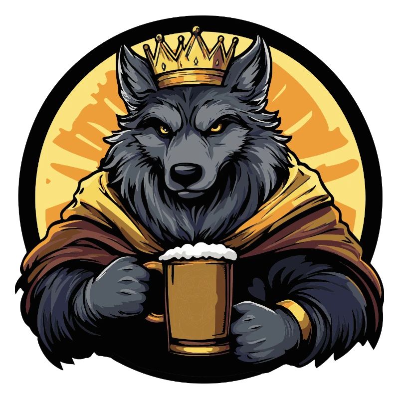 Wolf Bier Lustig