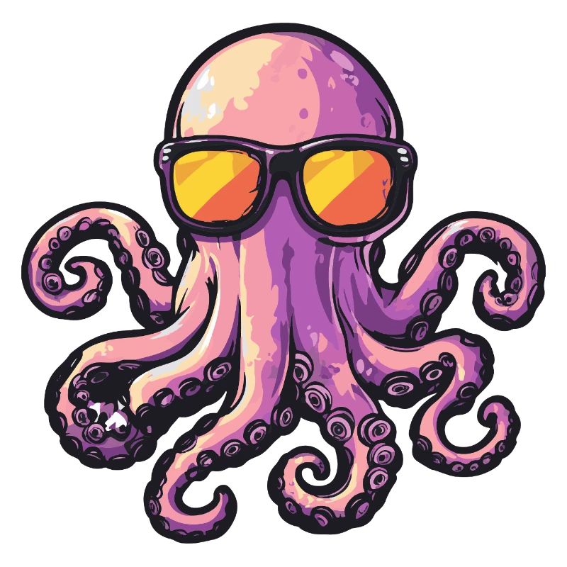 Octopus Comic Holiday