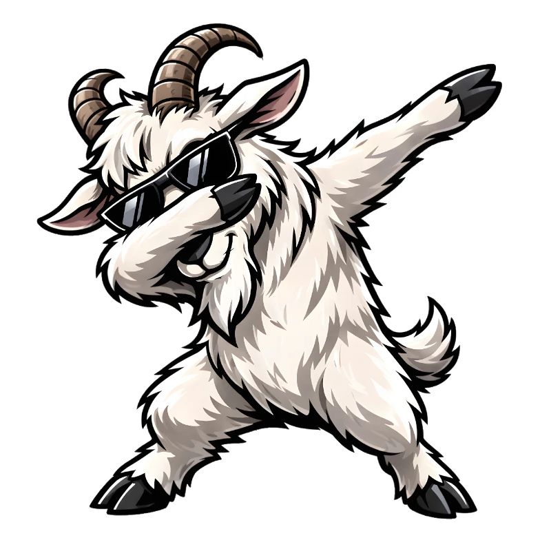 Dabbing Ziege