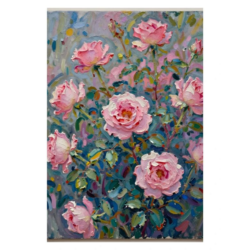 Impâte rose dans un jeu de couleurs