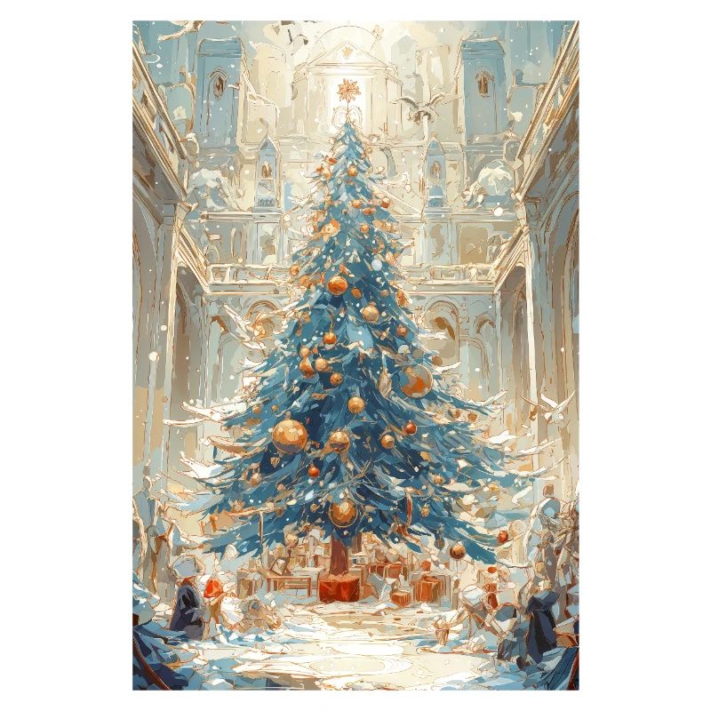 Aurora Blue Weihnachtskathedrale