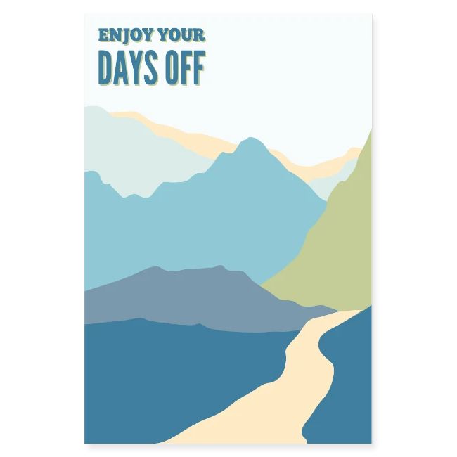 Enjoy your days off - Mountains