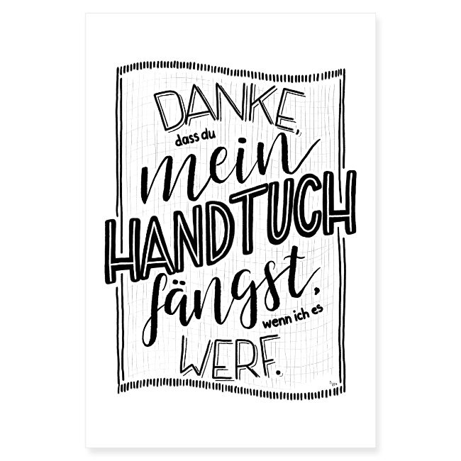 Handtuch - POSTER