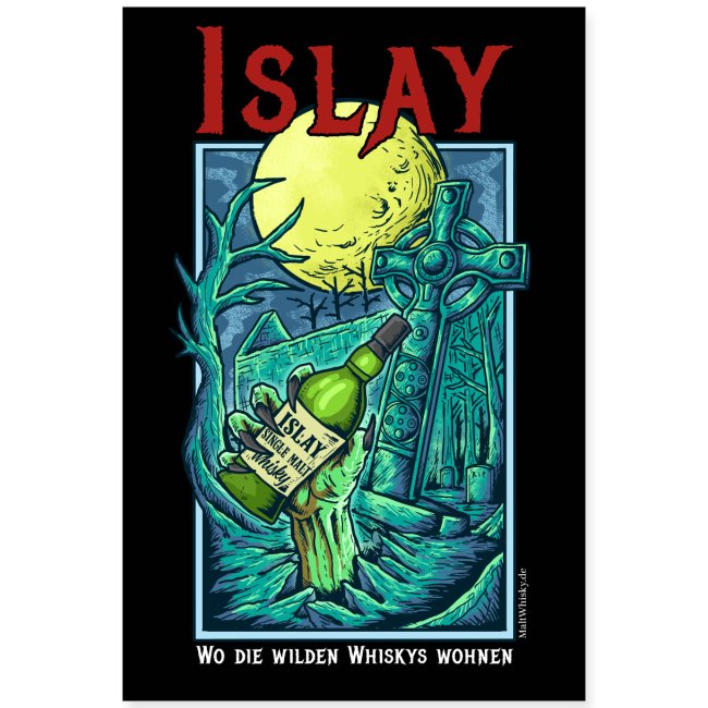 Islay-Poster: Wo die wilden Whiskys wohnen