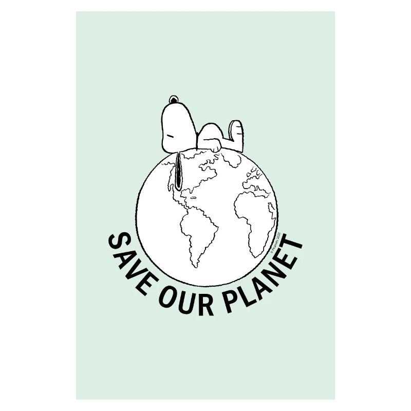 Peanuts Snoopy Save Our Planet Poster