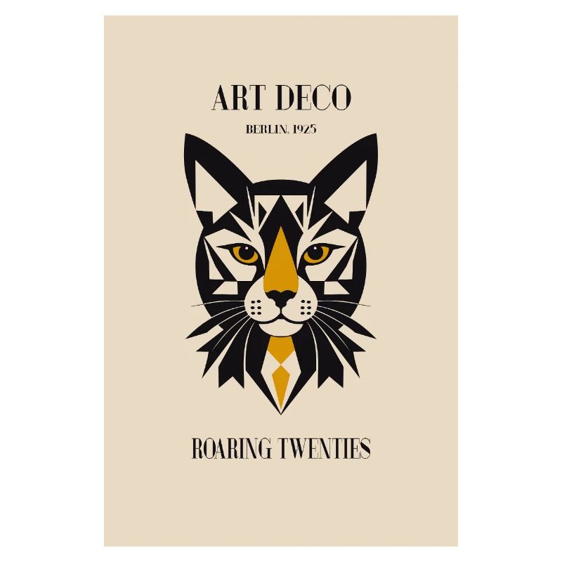 Art Deco Katze