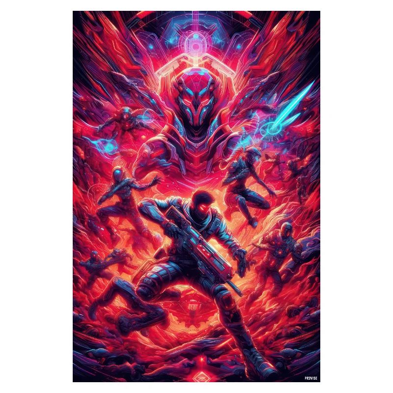 Front de bataille spatial néon