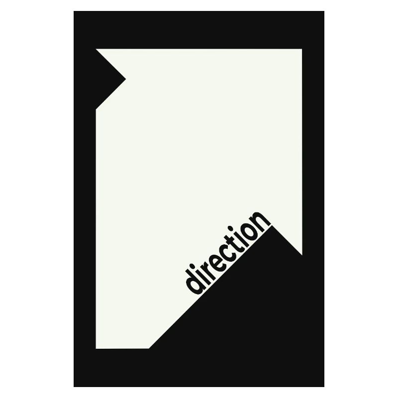 Direction Poster Black – Minimal Statement