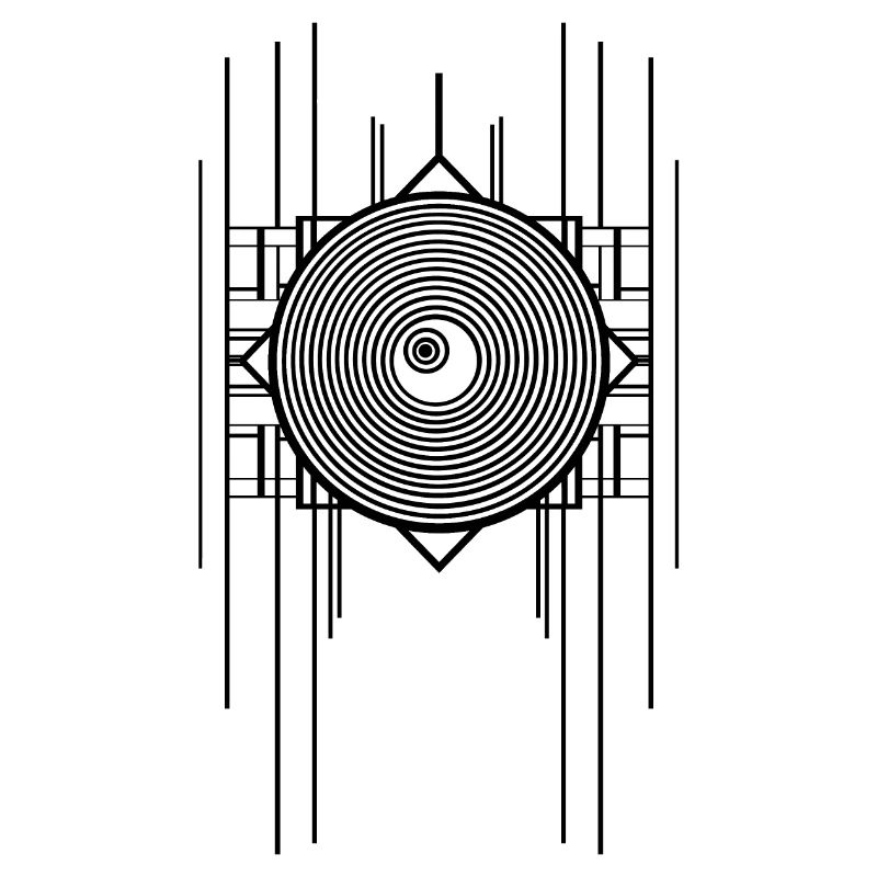 Abstract Gemoetric Art Deco Ringel Design