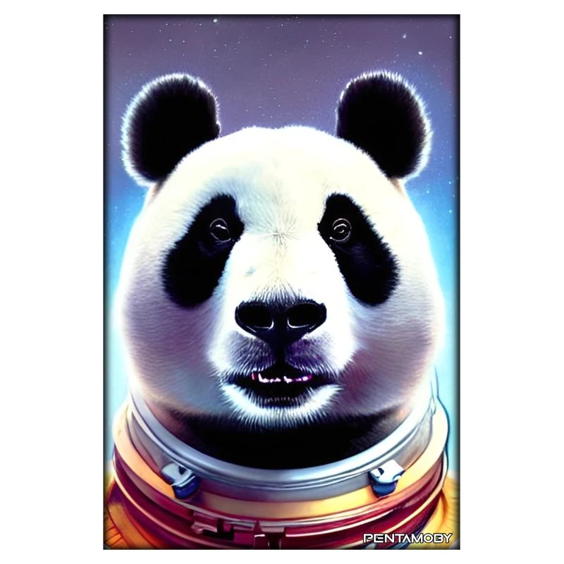 Panda Bear Panda Astronaut Future Sci-Fi Technology