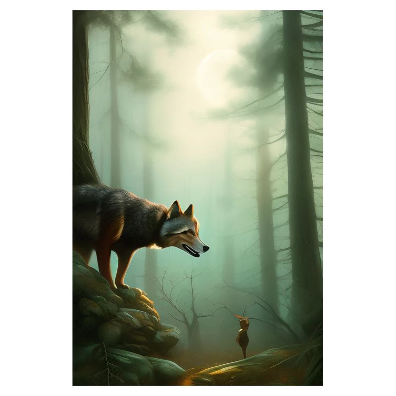 Wolf in the forest