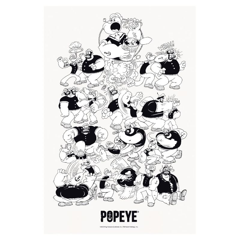 Poses De Combat De Popeye
