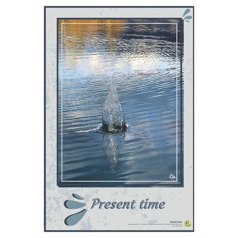 L'instant présent, format portrait .En