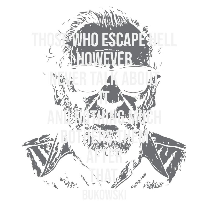 Gritty Bukowski Portrait Tee