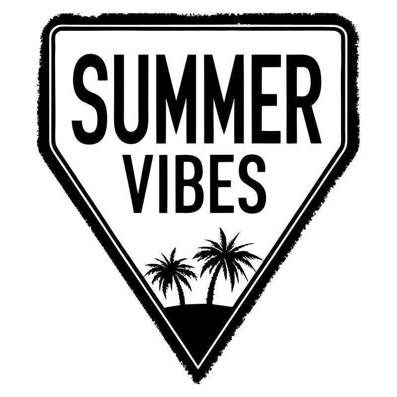 SUMMER VIBES design with cool lettering