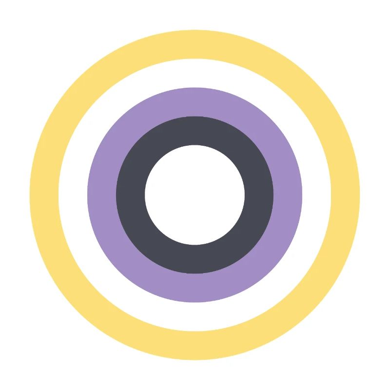 Concentric Ring Palette LGBTQ Non Binary