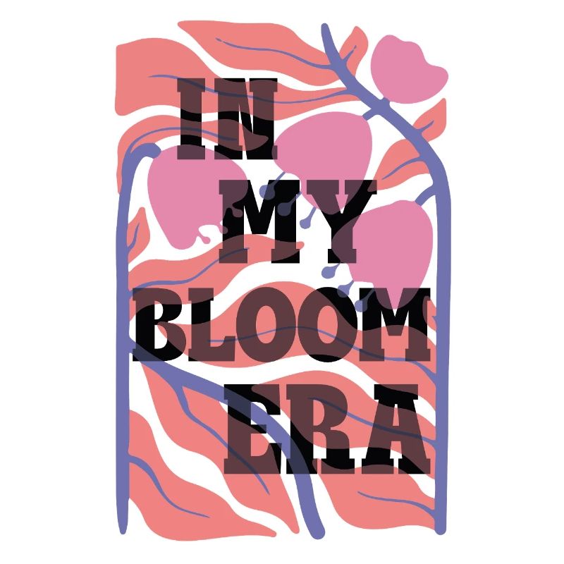 Bloom Nebula Floral Text Art