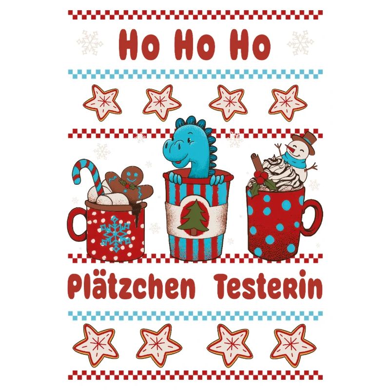 Hohoho cookie tester with funny dinosaur