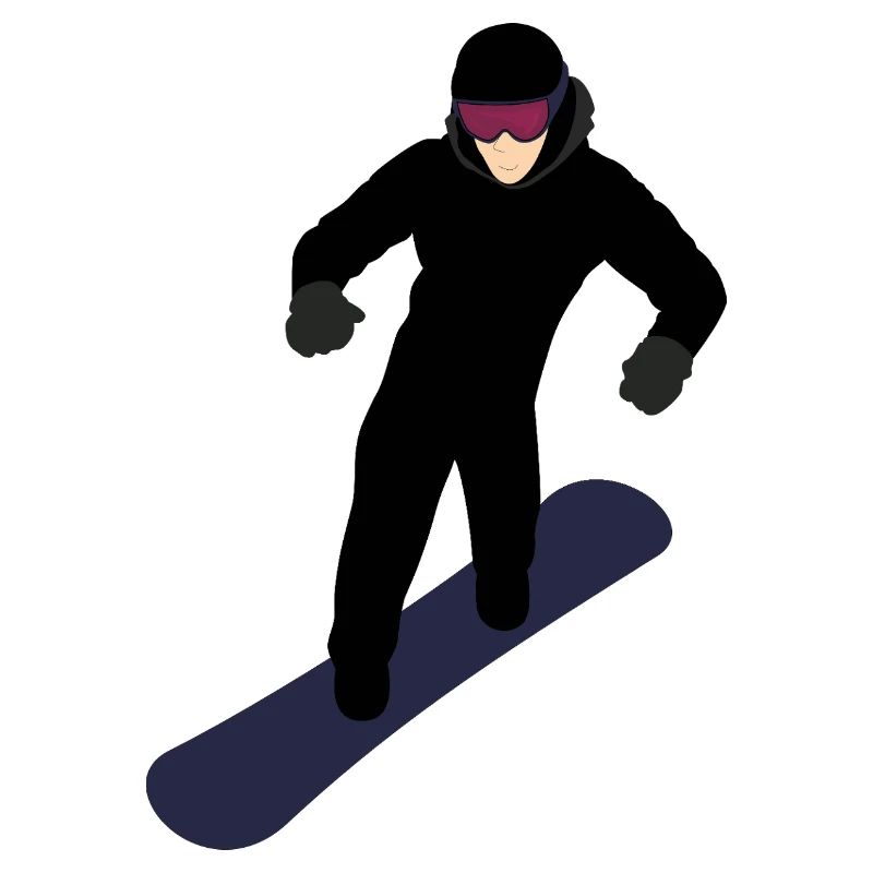 Dynamischer Snowboarder