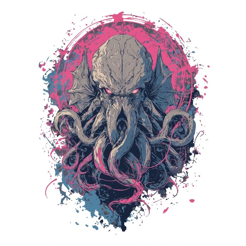Cosmic Tentacle Creature – Dark Horror Art