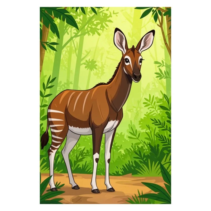The mysterious rainforest creature with zebra 