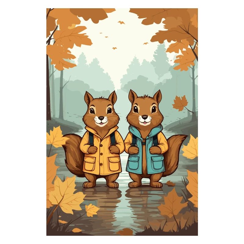 Süße Eichhörnchen