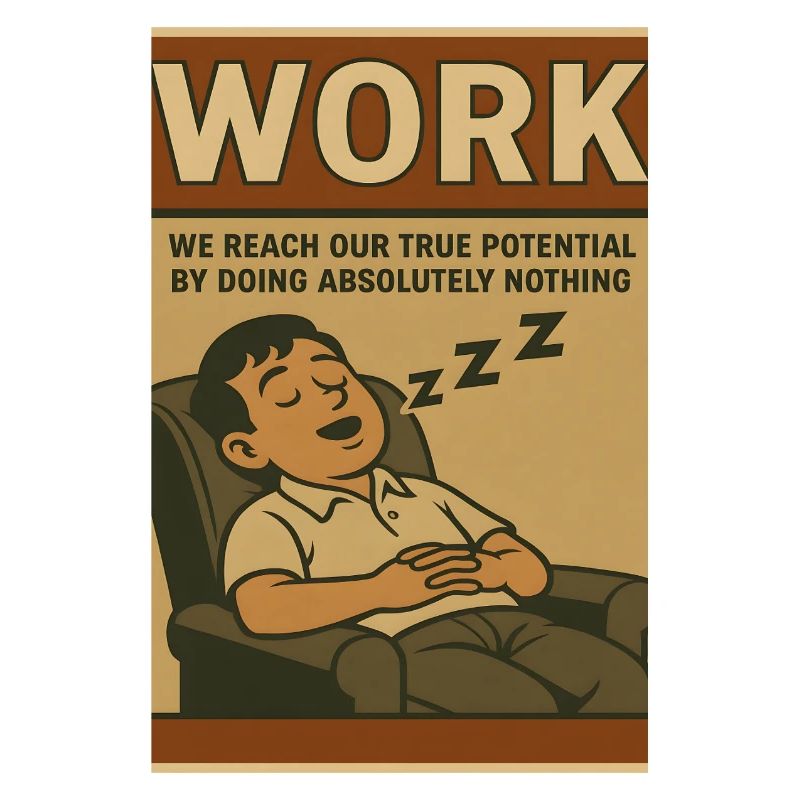Doing nothing at work, true potential