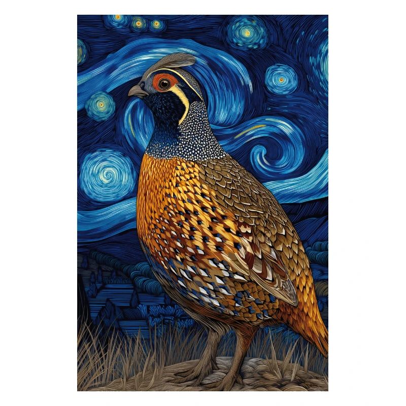 Quail Van Gogh