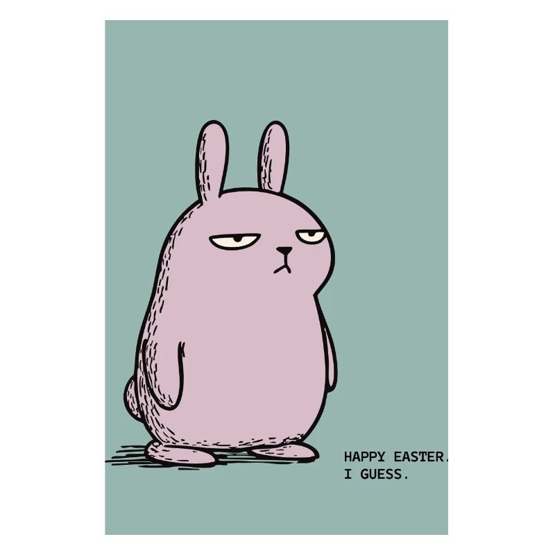Frohe Ostern, schätze ich – Grumpy Bunny Easter Design