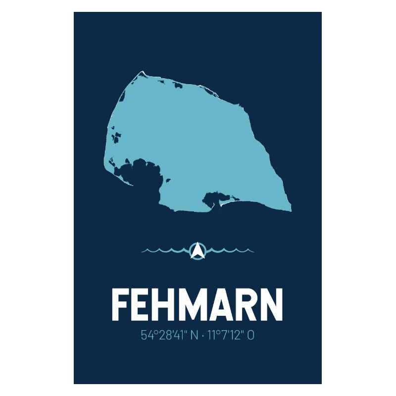 Fehmarn | Conception d'affiche | carte