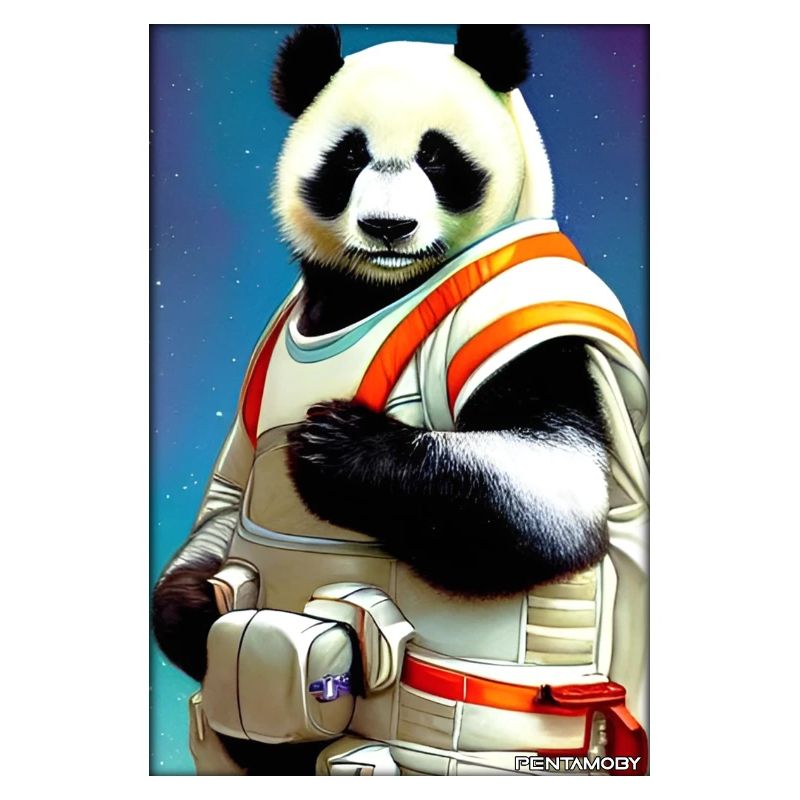 Panda Bear Panda Astronaut Future Sci-Fi Technology