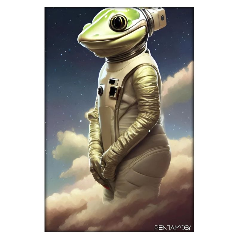 Frog Amphibian Astronaut Future Sci-Fi Technology