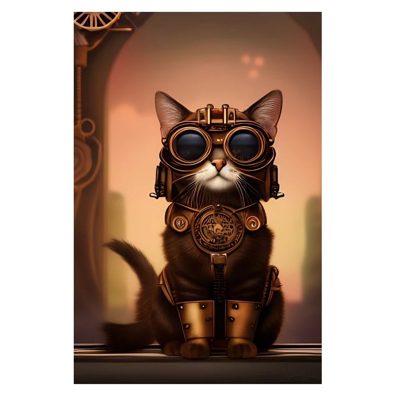 Chat Steampunk Style
