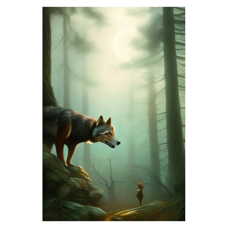 Wolf im Wald