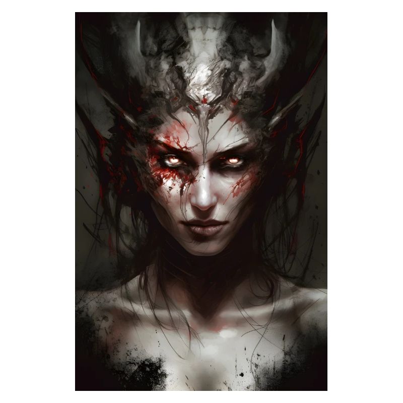 Weiblicher Dämon Dämonin Dämonisch Satan