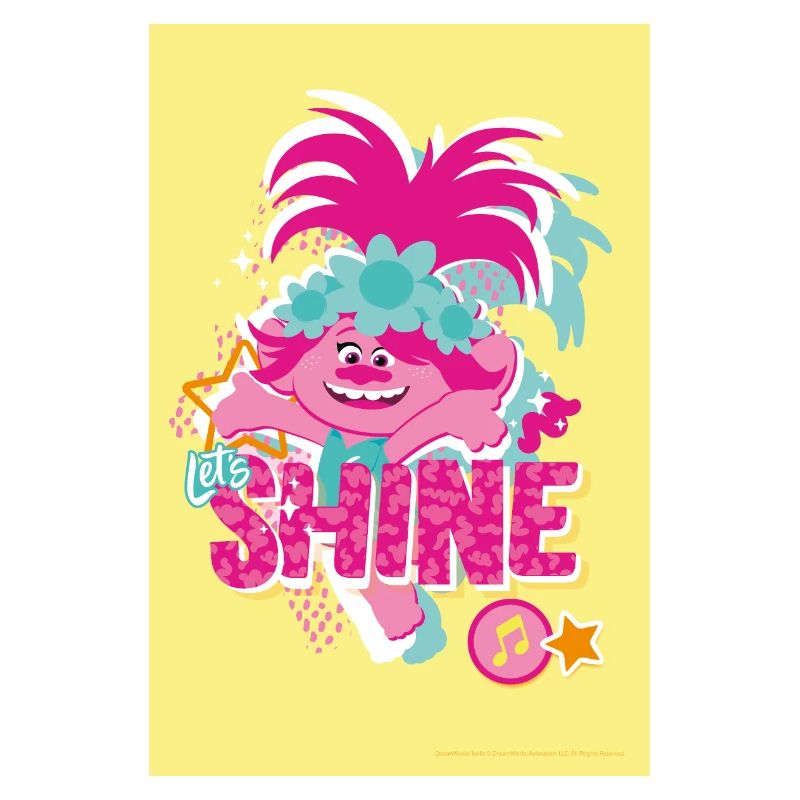 Trolls Poppy Shine Yellow Background